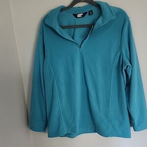 Lands' End Women's Teal Pullover Top